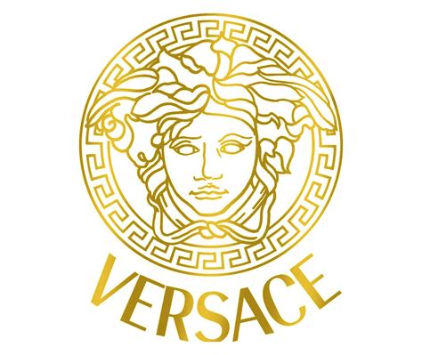 znak versace|versace logo color.